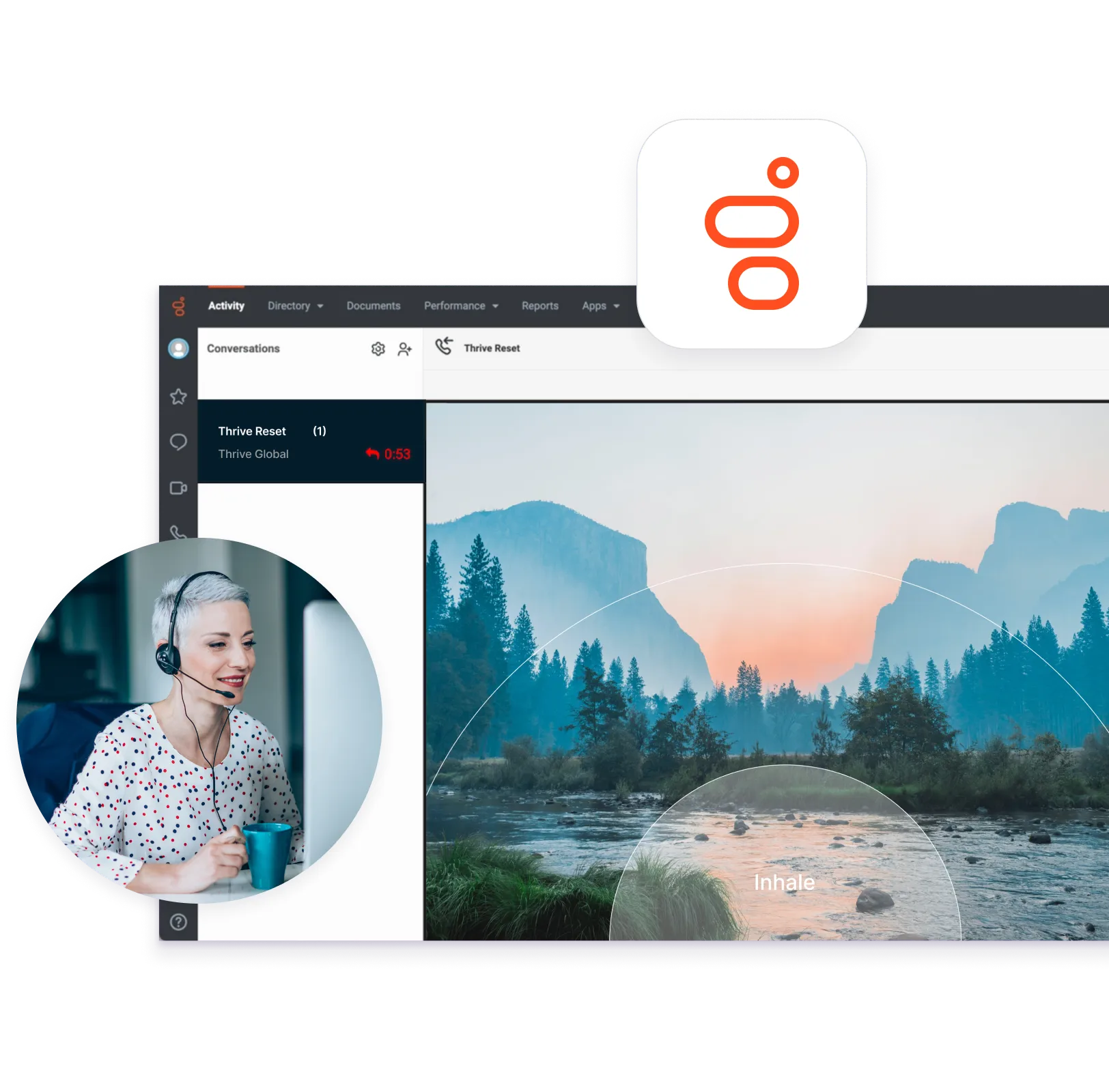 The Thrive Platform drives productivity through well-being.